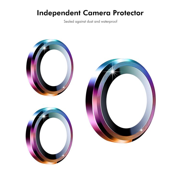 ENKAY Hat-Prince - Lente de cámara trasera 9H con película de vidrio templado de aleación de aluminio para Xiaomi Mix Flip 2 (colorida)