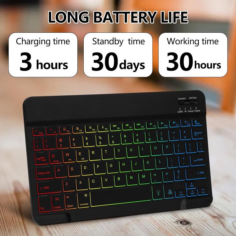 Funda con teclado magnético Bluetooth para iPad 2025 (verde suave)