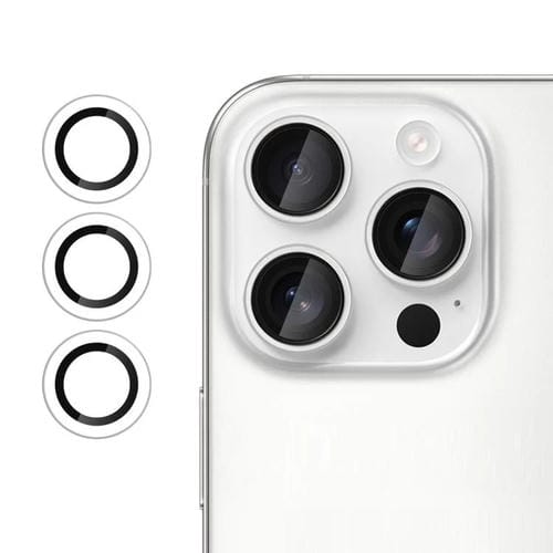 For iPhone 15 Pro Max Kalebol No Flicker Ultra-Thin Individual Camera Lens Tempered Glass Film(Transparent)