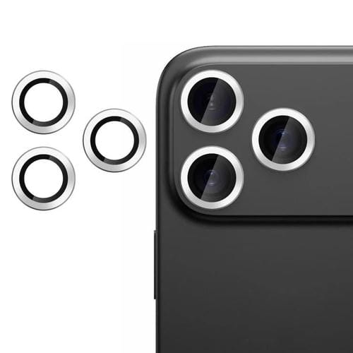 For iPhone 17 Pro Kalebol No Flicker Ultra-Thin Individual Camera Lens Tempered Glass Film(Silver)