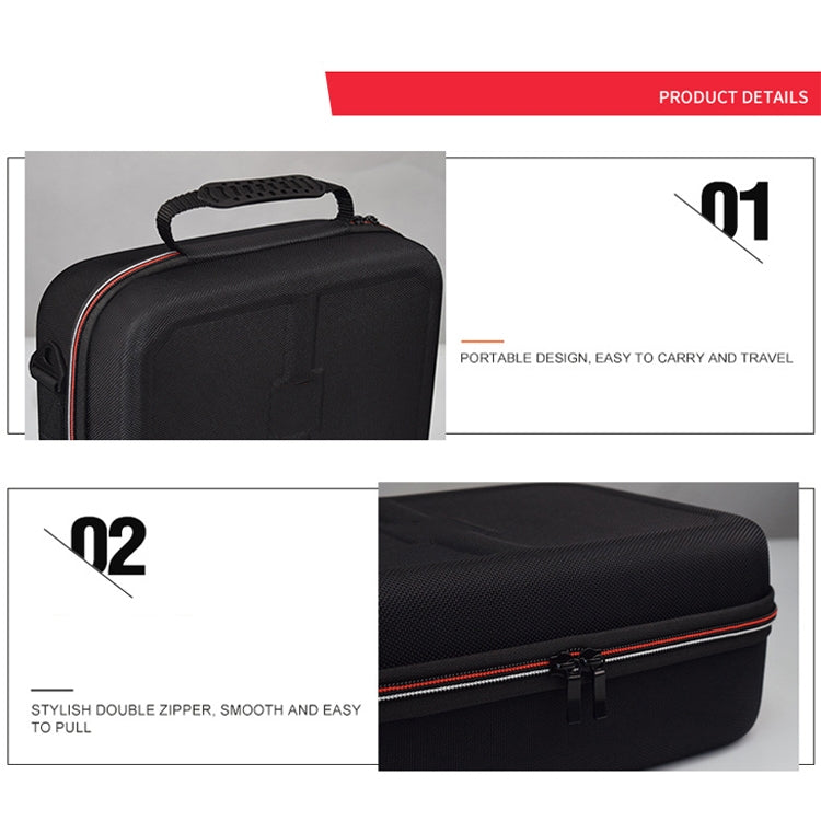 01145 Máquina de Juego Accesorios Completos Bolsa de Almacenamiento Hand Hand Hander Caja Duro para El Interruptor de Nintendo (Negro sin Logo) - MOVILSTORE