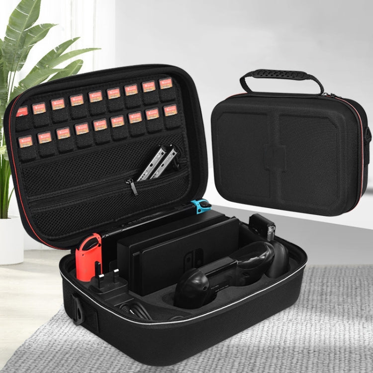01145 Máquina de Juego Accesorios Completos Bolsa de Almacenamiento Hand Hand Hander Caja Duro para El Interruptor de Nintendo (Negro sin Logo) - MOVILSTORE