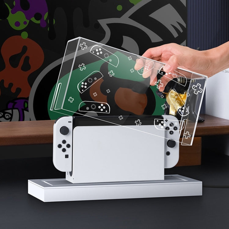 035 para Nintendo Switch/Oled Game Console Display Cubierta a Prueba de Polvo, Spec: Jet Warrior - MOVILSTORE