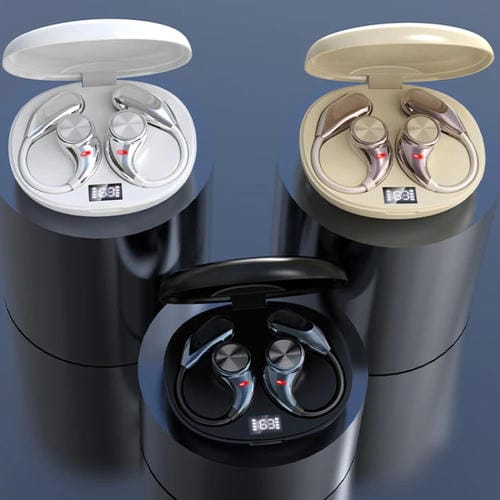 Auriculares Bluetooth Ows Con Orejas Colgantes Abiertos Cómodos (Piel)