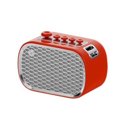 Altavoz Bluetooth Inalámbrico Enchufable P13 Para Mesita De Noche Escritorio Con Ruido Blanco (Rojo)