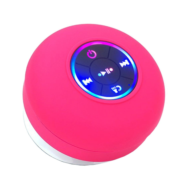 Altavoz Estéreo Portátil Bluetooth Resistente Al Agua Con Ventosa Para Baño (Rojo)