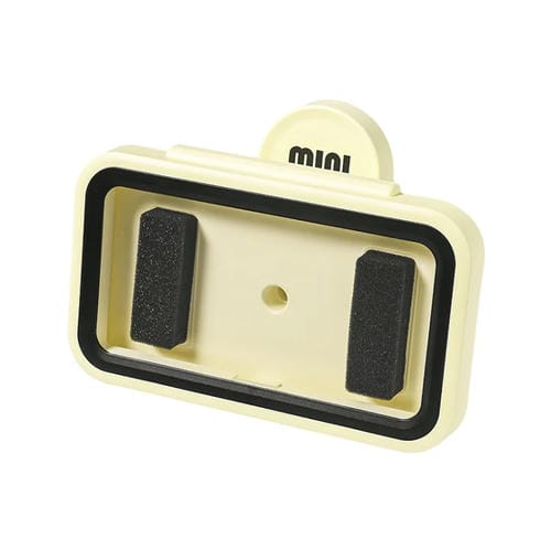 Soporte para Teléfono de Ducha con Ventosa Giratoria e Impermeable para Montaje en Pared (Crema)