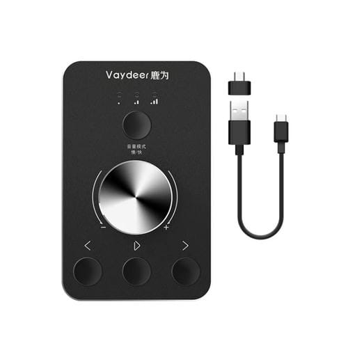 Controlador de Ajuste de Volumen USB Vaydeer Jp2011 Botón Giratorio Multimedia de Escritorio (Tipo C)