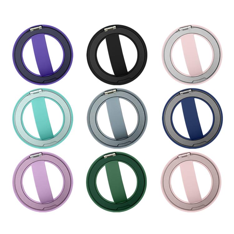 Mini Soporte para Teléfono Móvil Rk-X39 con Hebilla de Anillo Magnético de Silicona (Azul Oscuro)