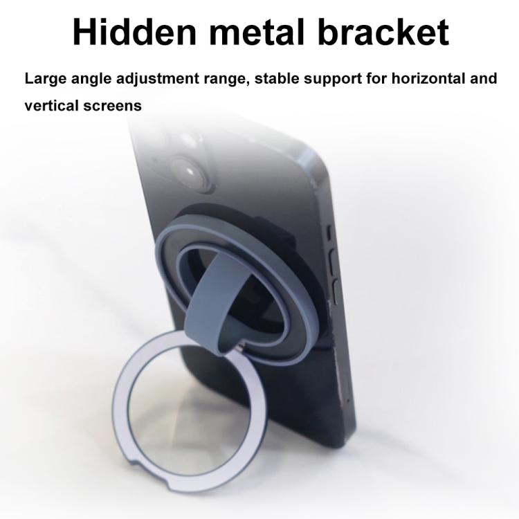 Soporte para Teléfono Móvil Rk-X39 Mini con Hebilla de Anillo Magnético de Silicona (Púrpura)
