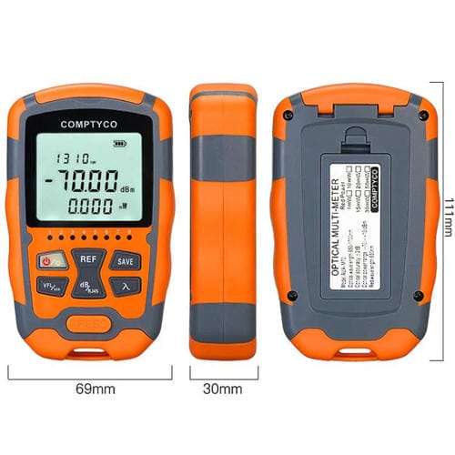 Mini Medidor de Potencia Óptica 4 en 1 Modelo M70 15 Mw Máquina Integrada de Luz Roja Equipo de Prueba Portátil