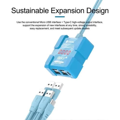 Alimentazione Sunshine Iboot C Android 8V linea di avvio Strumento di prova Riparazione Cavo Batteria cellulari Hw