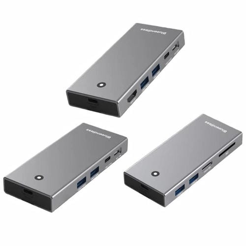 Concentrador de Disco Duro Blueendless M.2 Nvme/Sata Doble Protocolo con USB 10G x2 y Tipo-C 10G 5V 2A