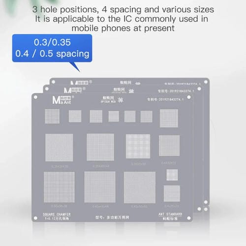 Malla de Alambre Multiusos Maant Multifuncional Universal Alta Temperatura Orificios Cuadrados Esquinas Redondeadas Paso 0,3-0,5