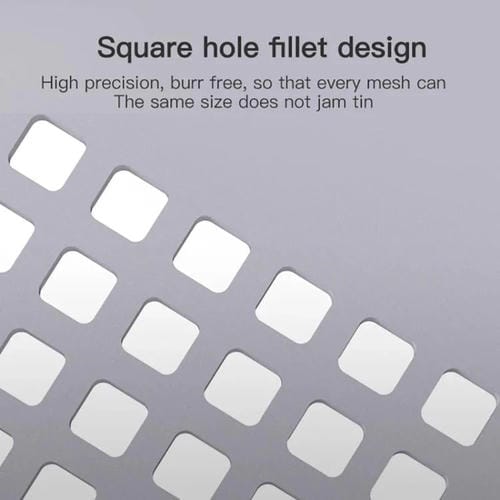Rede de Arame Multiuso Maant Multifuncional Universal Alta Temperatura Orifícios Quadrados Cantos Arredondados Passo 0,3-0,5