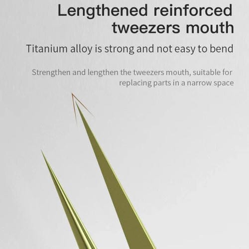 Pinzas di Titanio Maant Piccole Antistatiche Curve a Forma di Nido d'Uccello Raccogli Peli Strumento di Riparazione (Rosa)