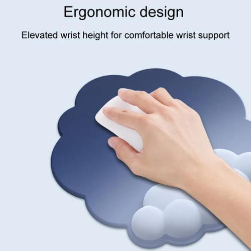 Juego de 3 Alfombrillas de Ratón de Silicona con Memoria de Espuma y Degradado en Tonos Nublados Modelo 14