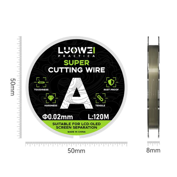 Linea di separazione degli schermi LCD Luowei Telefoni Cellulari 120 M Filo di Diamante Taglio Alta Durezza C 0,03mm