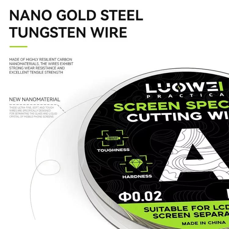 Linea di separazione degli schermi LCD Luowei Telefoni Cellulari 120 M Filo di Diamante Taglio Alta Durezza C 0,03mm