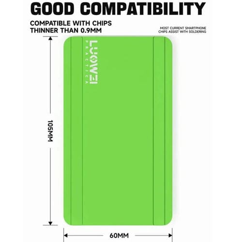 Luowei-Basis + Zinn-Mesh-Kissen CPU-Chip-Tisch Magnetische Silikon-Pad (Grau)
