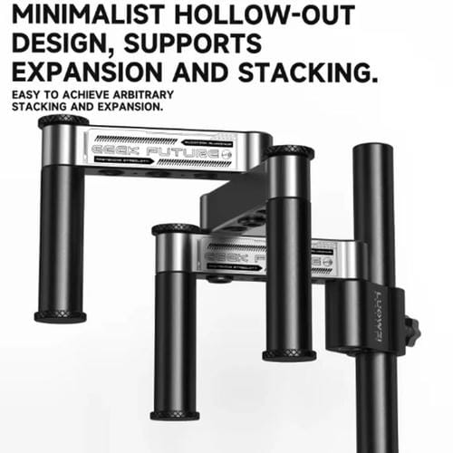 Luowei GK01 Mikroskop Kurzer Arm 32mm mit Universellem Metall-Schwenkarm Stapelbarer 360° Fester Ständer Reparatur Inspektion Einzelarm