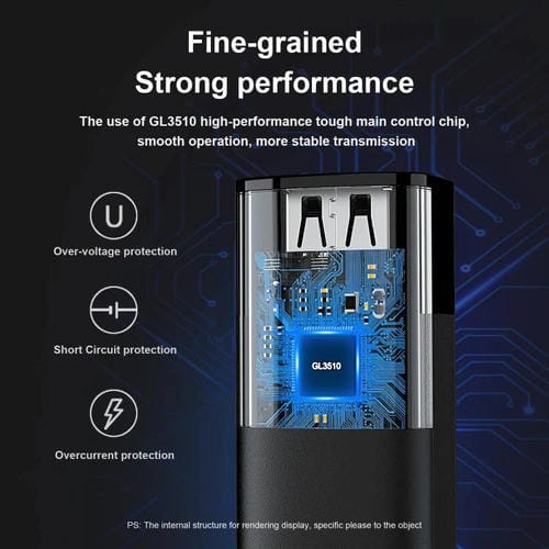 Estación de Acoplamiento Mindpure US022 con Concentrador USB de 4 Puertos USB 3.0 y Cable de 0,3 m