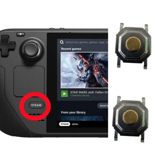 Botão Início Palm Steam Deck Interruptor de Movimento (Botão Início)