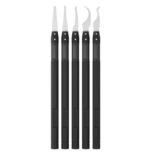 Juego de 5 Cuchillas Maant M075 Reparación de Teléfonos Celulares Cuchilla de Palanca Corte y Desgomado Raspado de Placa Base