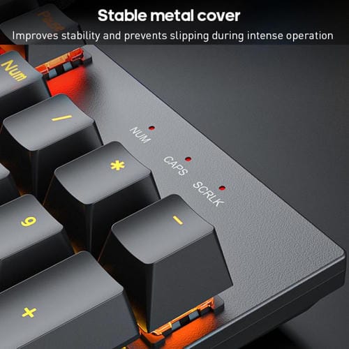 Teclado mecánico iMICE GK-600 para juegos con cable USB RGB carcasa metal