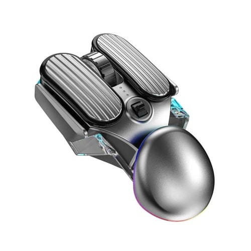 Ratón inalámbrico IMICE T800 para juegos con Bluetooth modo dual recargable iluminación RGB (Negro)