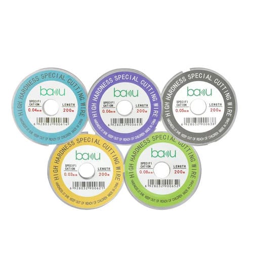 Fio Separador de Ecrã em Aço Carbono BAKU 0,06mm 200 m Reparação de Ecrãs LCD de Smartphones e Tablets