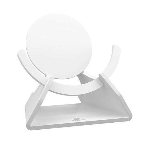 TXESIGN - Base vertical de almacenamiento de escritorio para altavoz Google Nest Mini (blanco)
