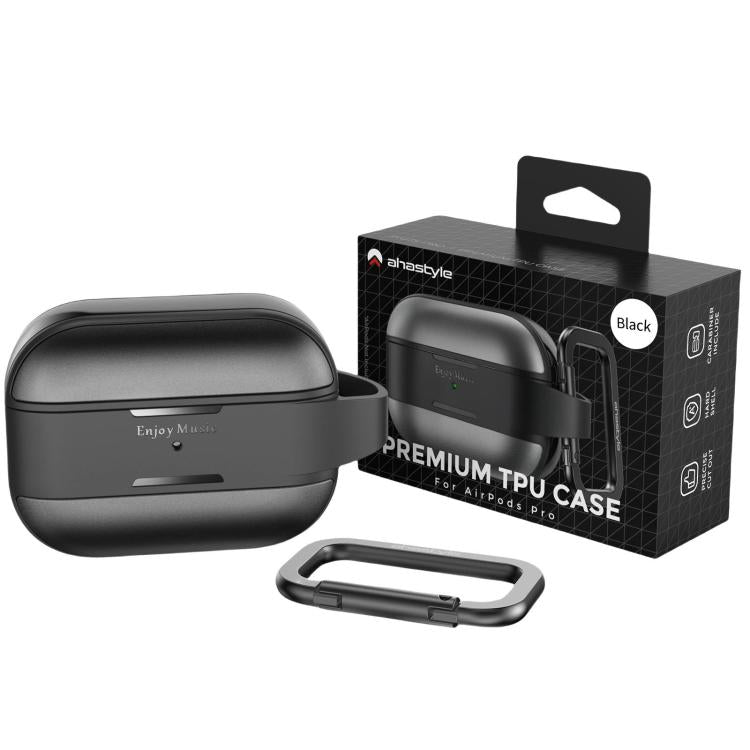 Funda protectora AhaStyle WG75-PRO2 de TPU y aleación de aluminio, resistente a arañazos y dividida, para AirPods Pro 2 (plateada)
