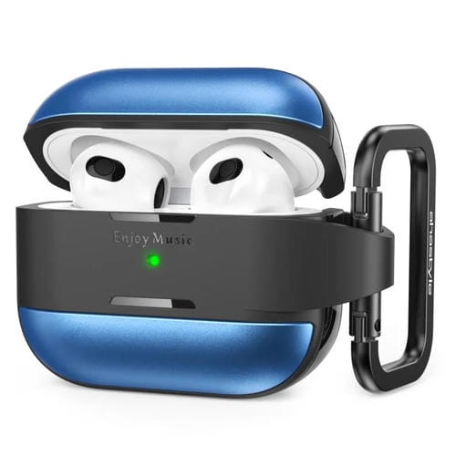 Funda protectora AhaStyle WG75-3 de TPU y aleación de aluminio resistente a arañazos para AirPods 3 (azul)