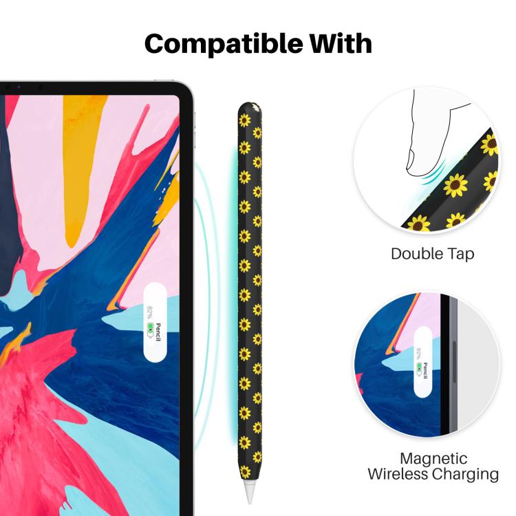 Funda protectora de silicona ligera AhaStyle PT65-SF para Apple Pencil Pro/2 (morada)