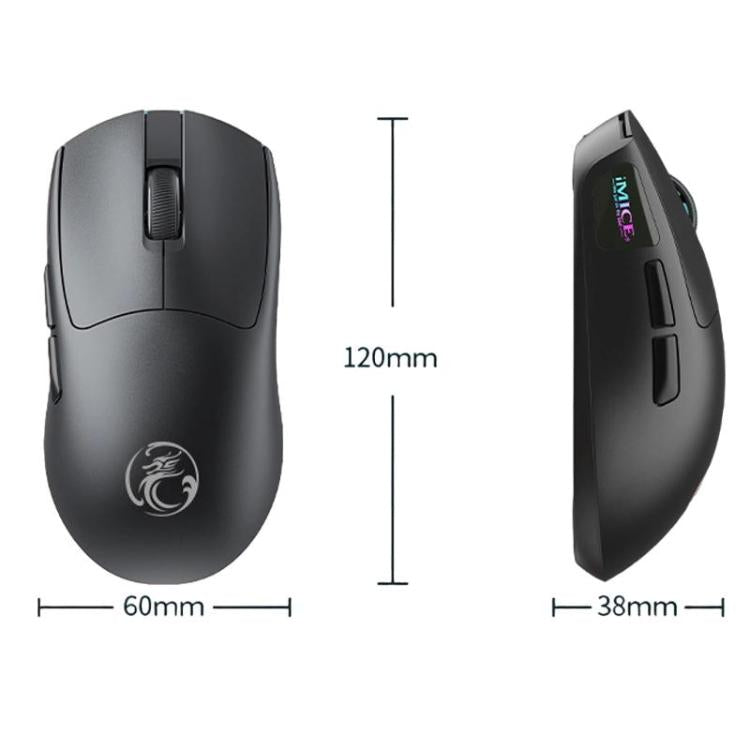 Ratón inalámbrico iMICE G900 para juegos 6 teclas 12800 DPI recargable tres modos (Blanco)