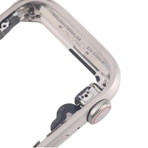 Edelstahl-Mittelgehäuse Apple Watch Series 5 40mm LTE mit Lünette, Krone, Drehachse und Flexkabel