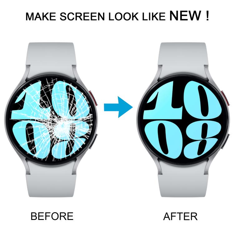 Écran complet Samsung Galaxy Watch6 44 mm SM-R940/R945 avec cadre (Noir)