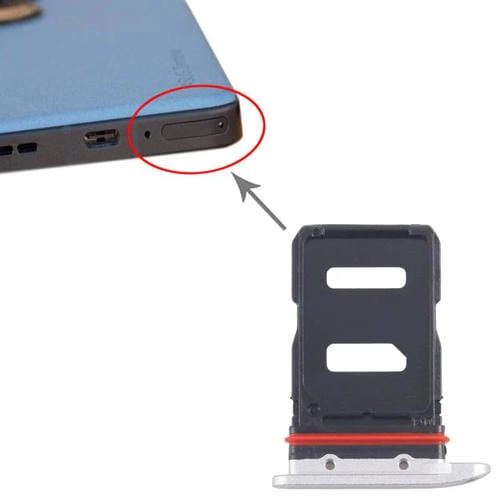 Bandeja Tarjeta SIM Asus Zenfone 9 AI2202 (Plateada)