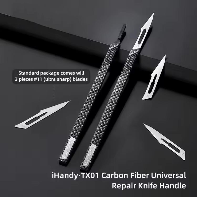 Mango coltello Universale QianLi TX01 in fibra di carbonio antistatica