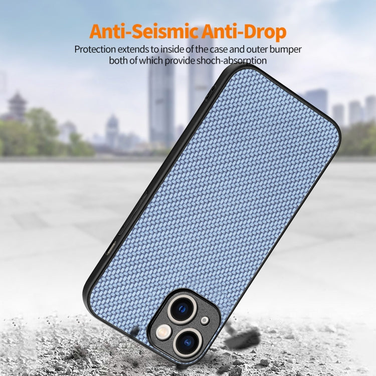 Para iPhone 15 Enkay Funda para Teléfono con Piel de Cuero y Fibra para PC con Película de Vidrio con Alto Contenido de Aluminio y Silicio (Marrón) - MOVILSTORE