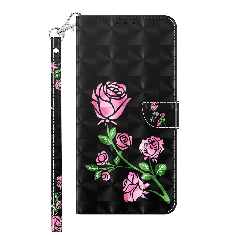 Para iPhone 15 Funda de Cuero Pintada En 3D (Rosa) - MOVILSTORE