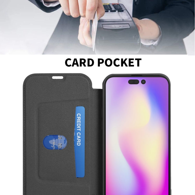 Para iPhone 15 Funda para Teléfono de Cuero con Sensación de Piel Líquida y Ranuras para Tarjetas (Verde) - MOVILSTORE