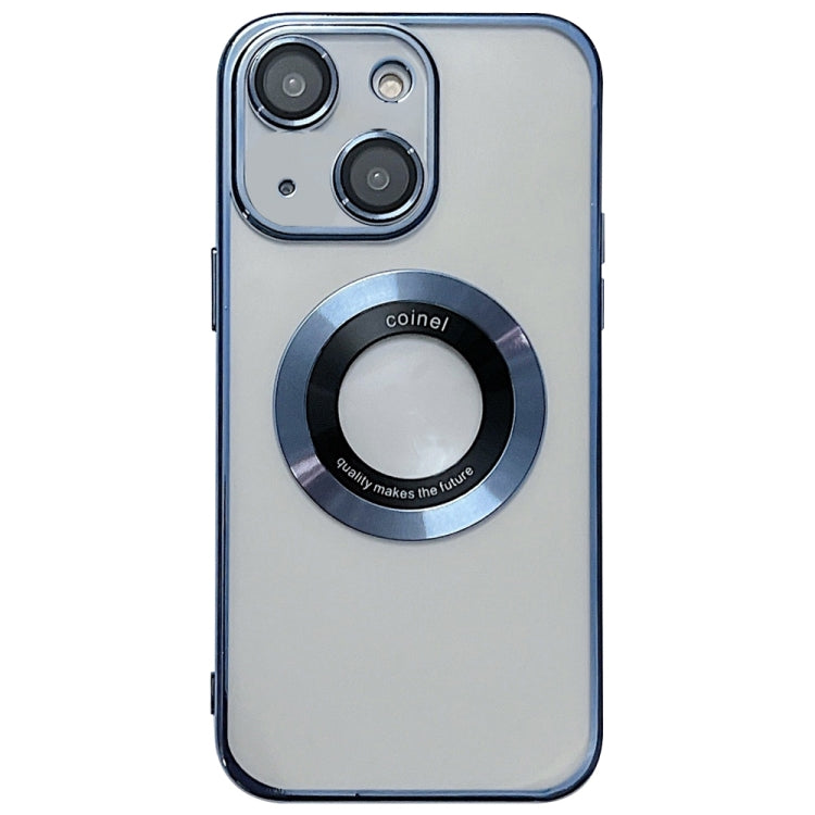 Para iPhone 15 Funda para Teléfono de TPU con Galvanoplastia Magsafe (Azul) - MOVILSTORE