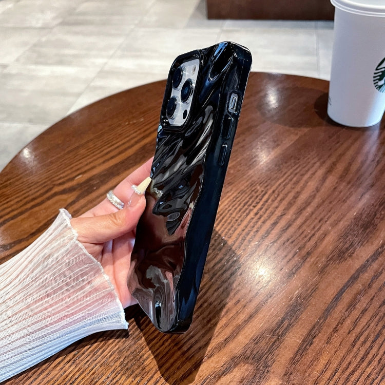 Para iPhone 15 Funda para Teléfono de TPU con Textura Ondulada de Color Sólido (Chocolate) - MOVILSTORE