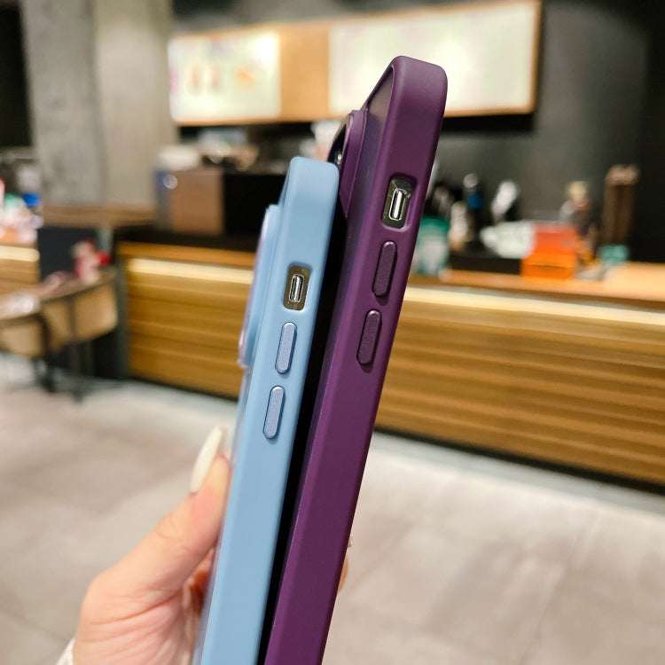 Para iPhone 15 Funda para Teléfono Magsafe de Acrílico con Sensación de Piel Esmerilada de Imitación de Metal (Verde) - MOVILSTORE