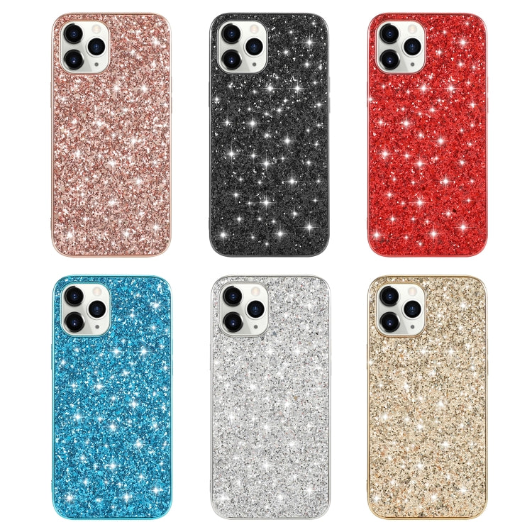 Para iPhone 15 Funda para Teléfono TPU con Purpurina En Polvo (Rojo) - MOVILSTORE