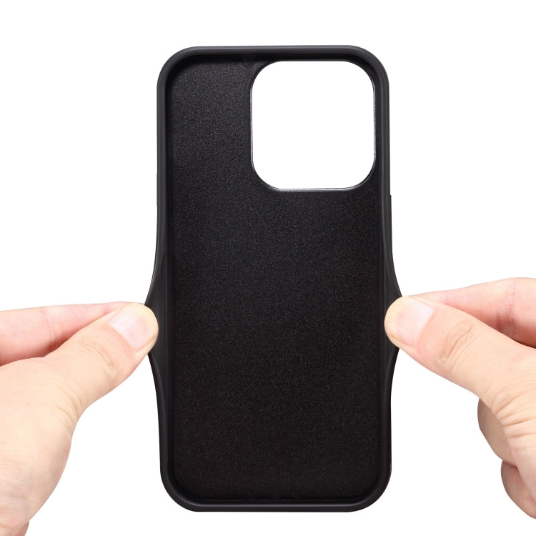 Para iPhone 15 Funda Trasera para Teléfono de Piel de Becerro de Imitación con Soporte (Verde) - MOVILSTORE