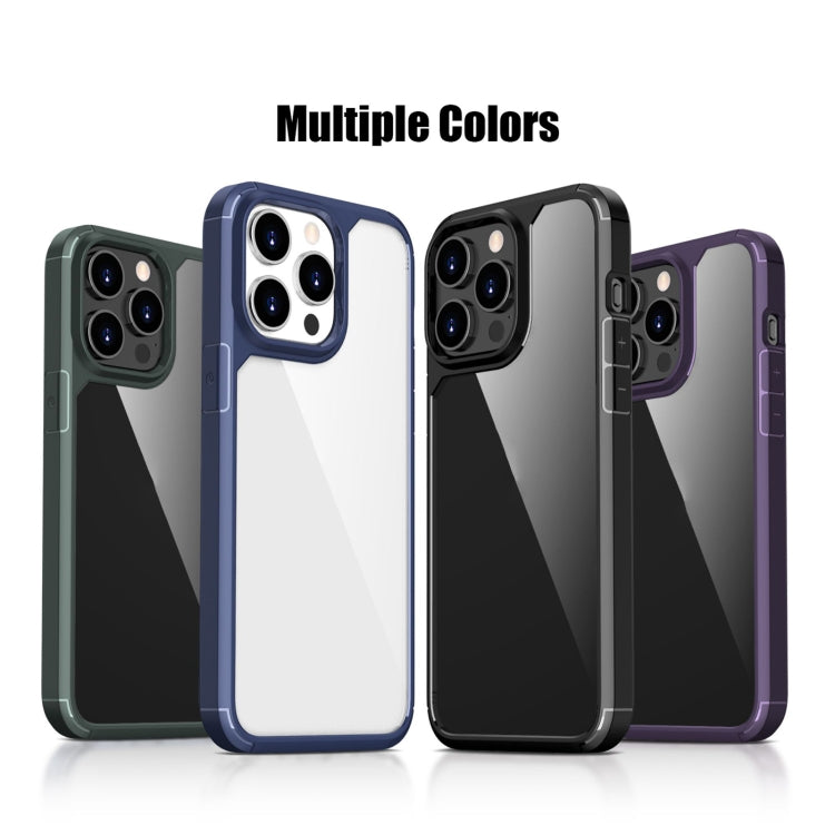 Para iPhone 15 Ipaky Yj Series Funda Transparente para Teléfono PC + TPU (Negro) - MOVILSTORE