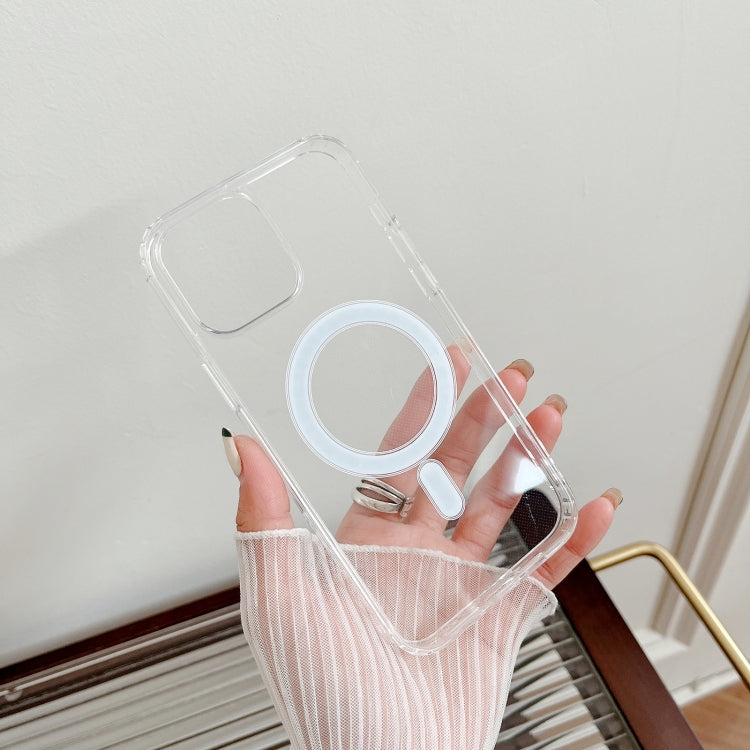 Para iPhone 15 Magsafe Funda para Teléfono de Acrílico Transparente Magnético TPU (Transparente) - MOVILSTORE